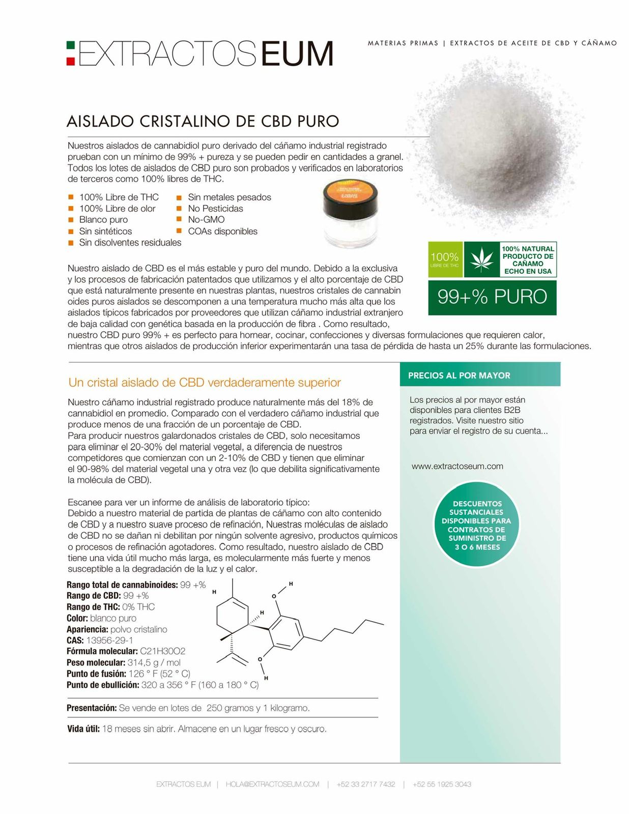 CBD Aislado 99%